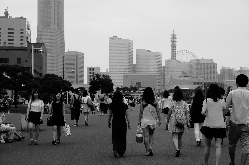 日曜日の山下公園