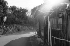 カーブミラーのある風景