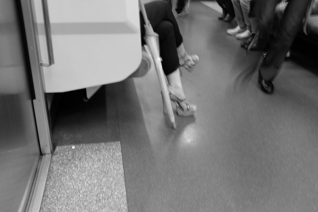 みなとみらい線の車内にて