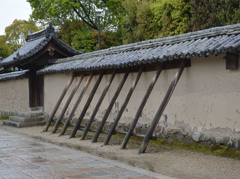 Wall of the old temple in Nara