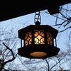 A lamp under the eaves