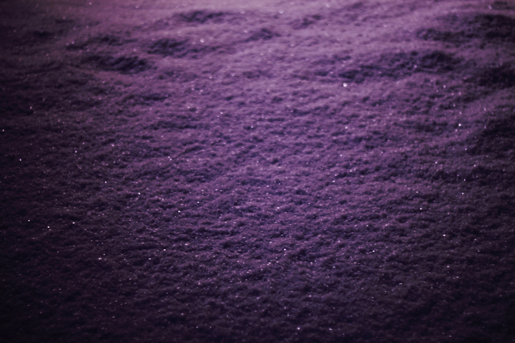 Purple snow