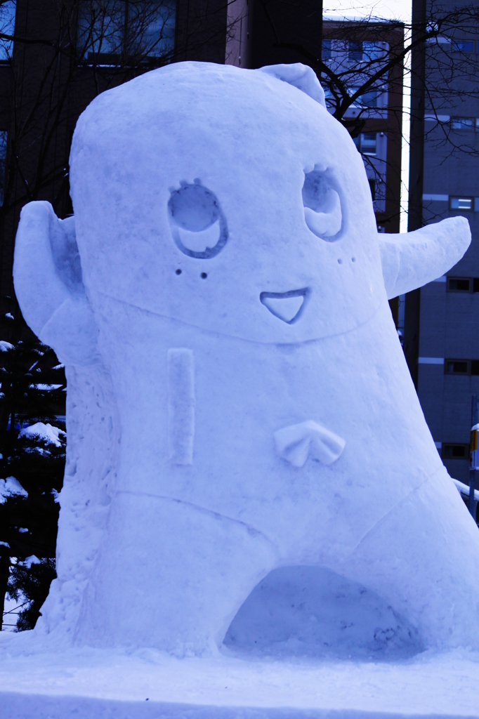 雪像ナッシ～(^^)/~~~