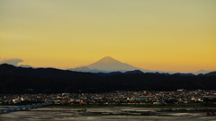 大井川と富士山 