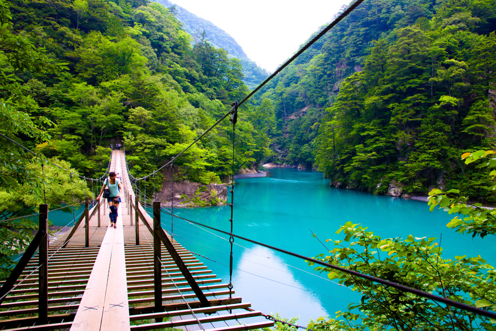 寸又峡・夢の吊り橋③