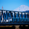 新幹線と富士山