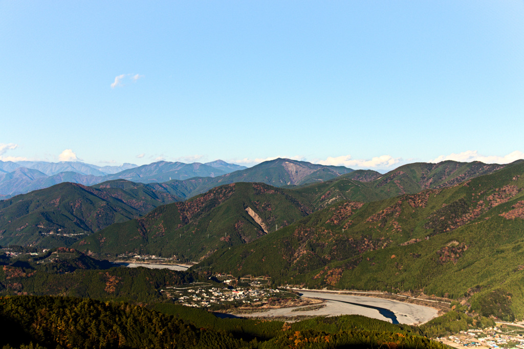 つづら折りの川