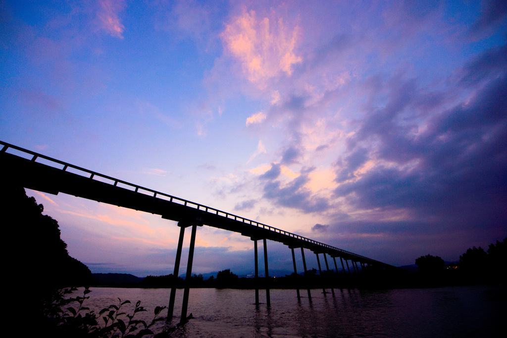 夕暮れ蓬莱橋②