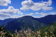 初秋の山（大札山）