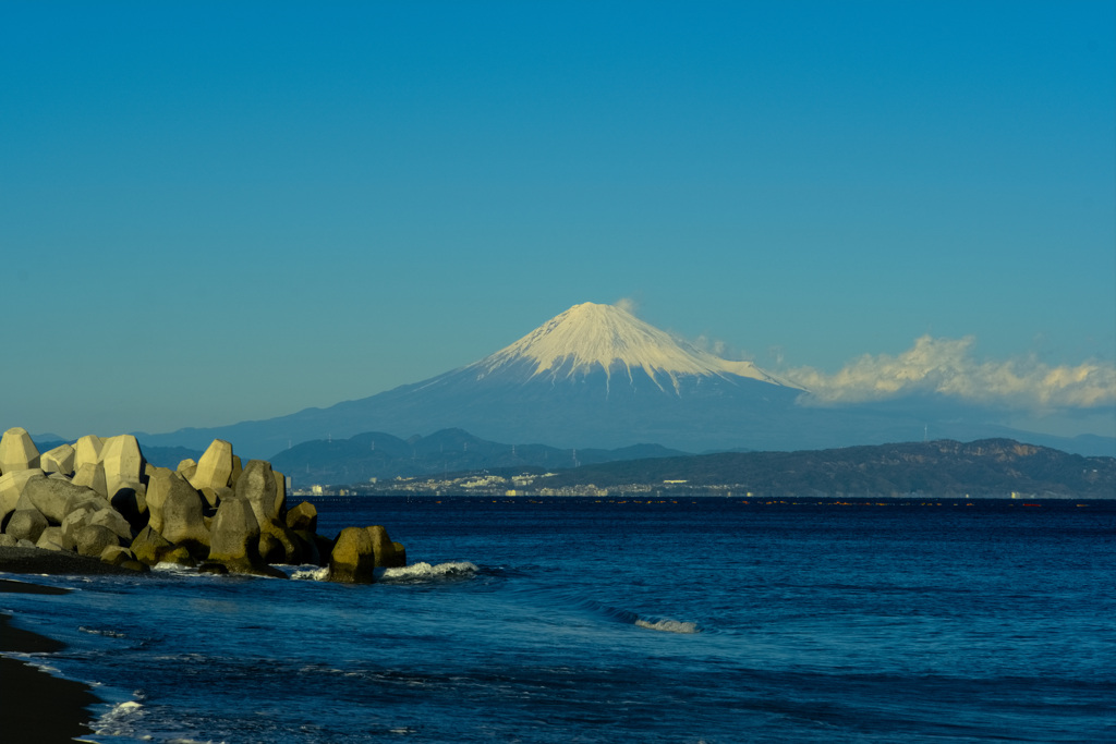 焼津海岸からの富士山