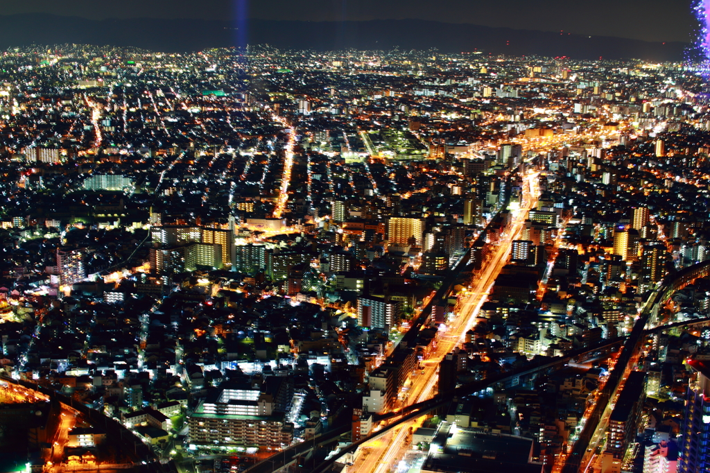 地上300mからの夜景