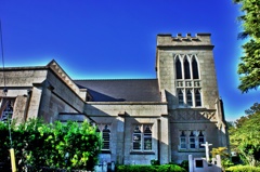 山手聖公会教会と青