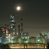 Moon over the plant
