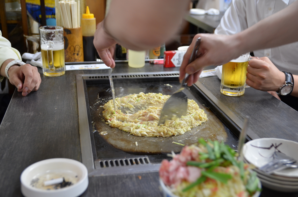 月島　もん吉にて