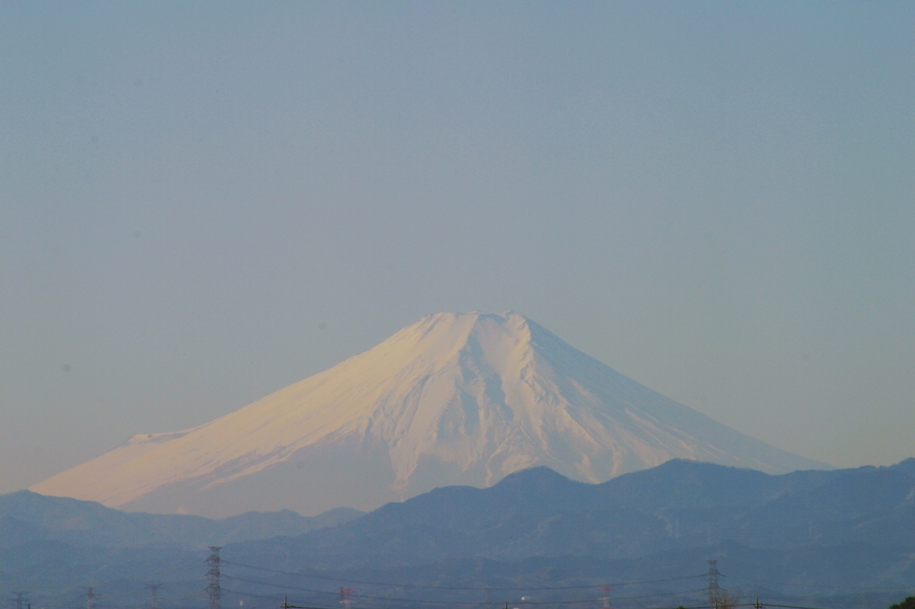 遠くの富士山
