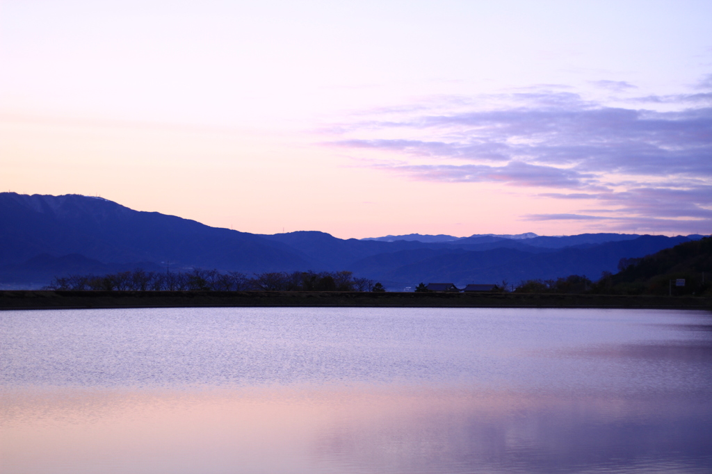（試し撮り）朝焼けの風景