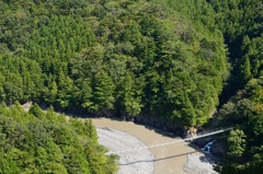 滝と吊り橋
