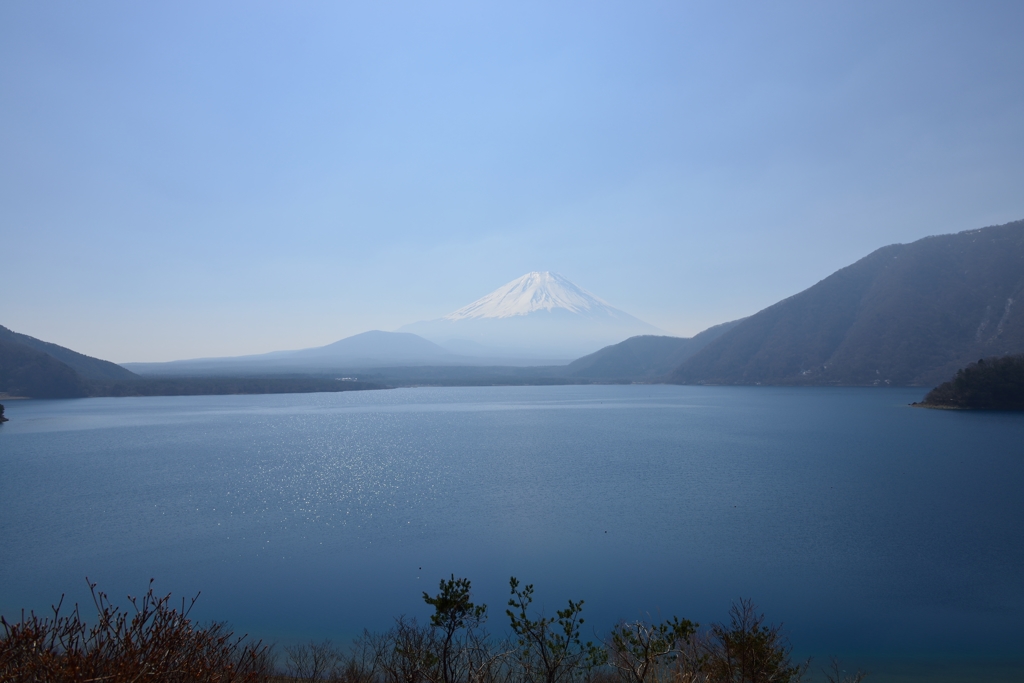 本栖湖の富士山