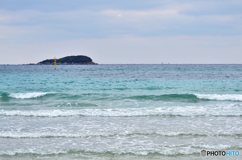 冬の土井ヶ浜海水浴場