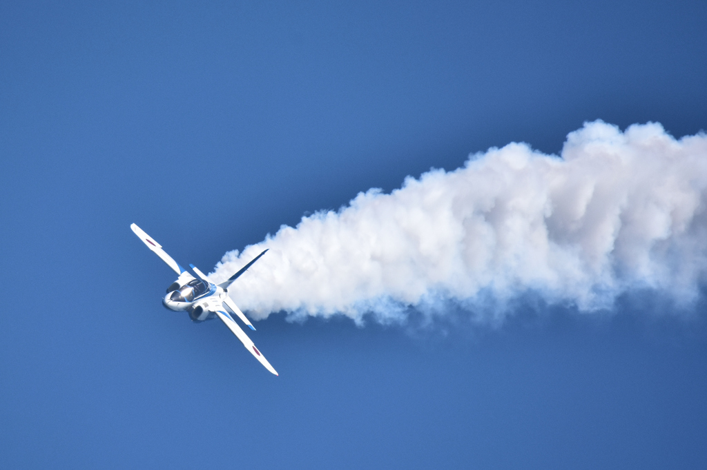 築城航空祭予行演習　前日ブルーインパルス
