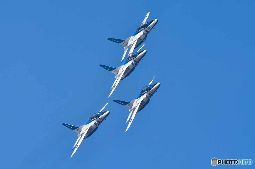 築城航空祭予行演習　前日 ブルーインパルス