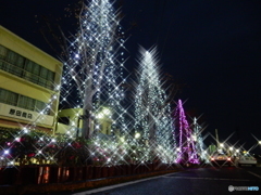 宇島駅のクリスマスイルミネーション