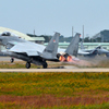 今日の築城基地 　F-15J　バーナー炊きます