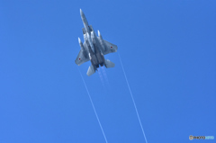 築城航空祭予行演習　航空祭前日 F-15
