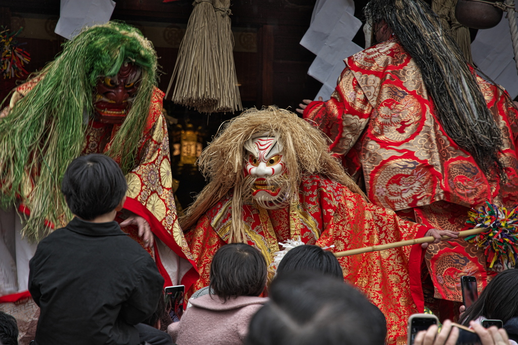 小倉城　八坂神社の節分祭