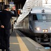 長崎駅787系入構　運転手交代