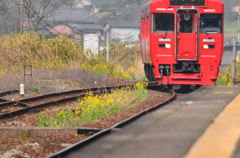 南由布駅　 春