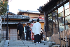 三年坂で・・