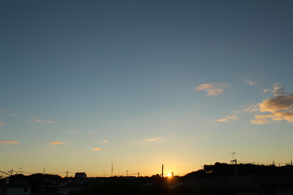 今朝の空
