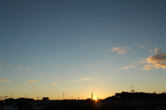 今朝の空