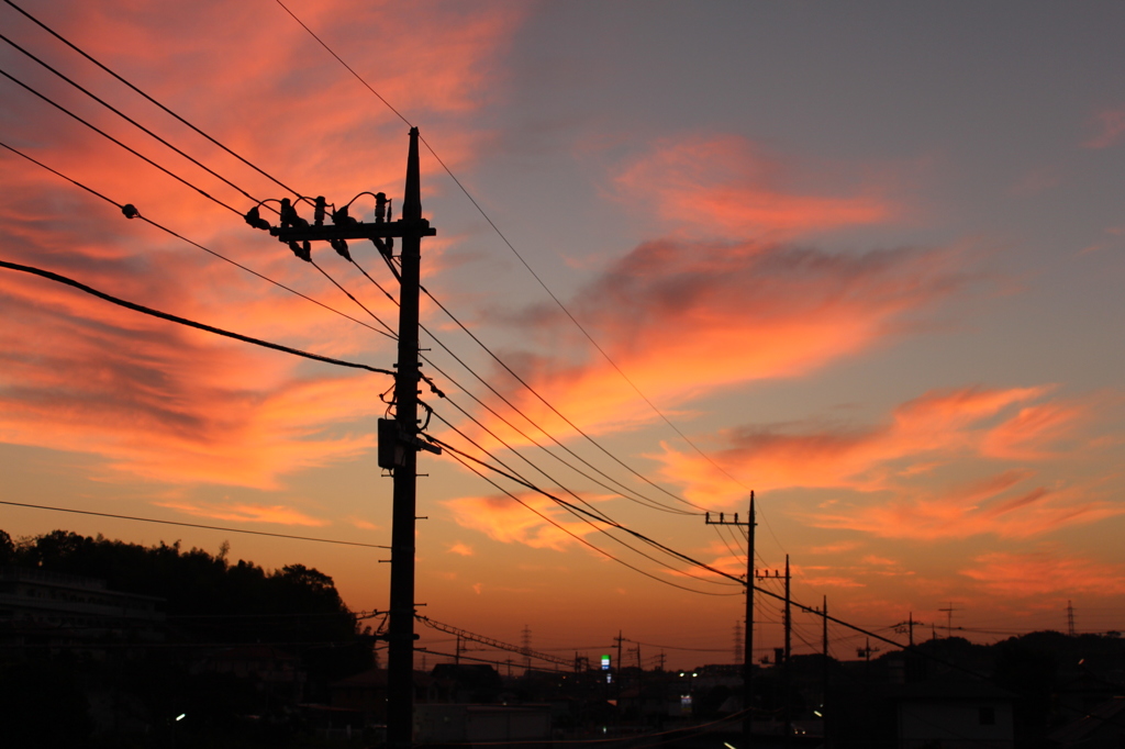 今朝の空