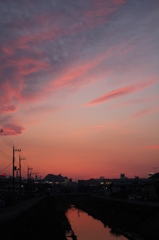昨日の夕焼け