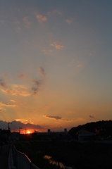 昨日の夕日＾＾