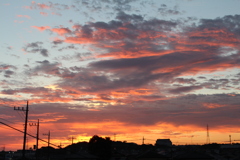 今日の朝焼け