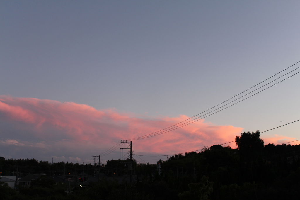 昨日の夕焼け・・・