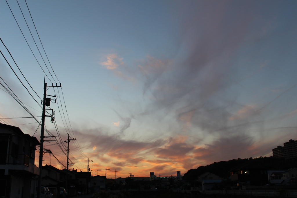 昨日の夕焼け②
