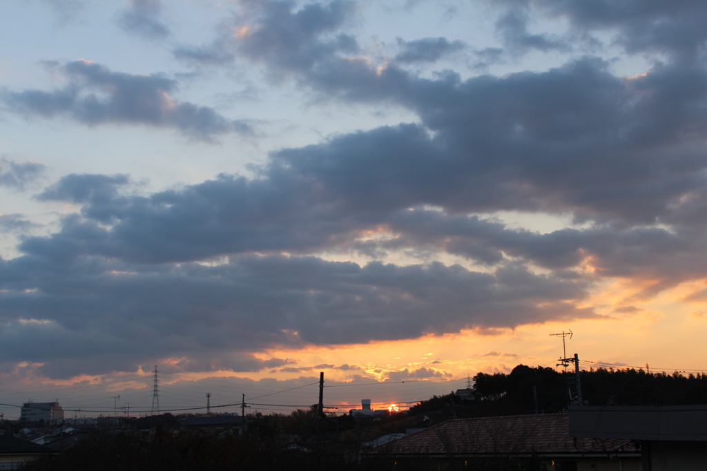 今朝の空