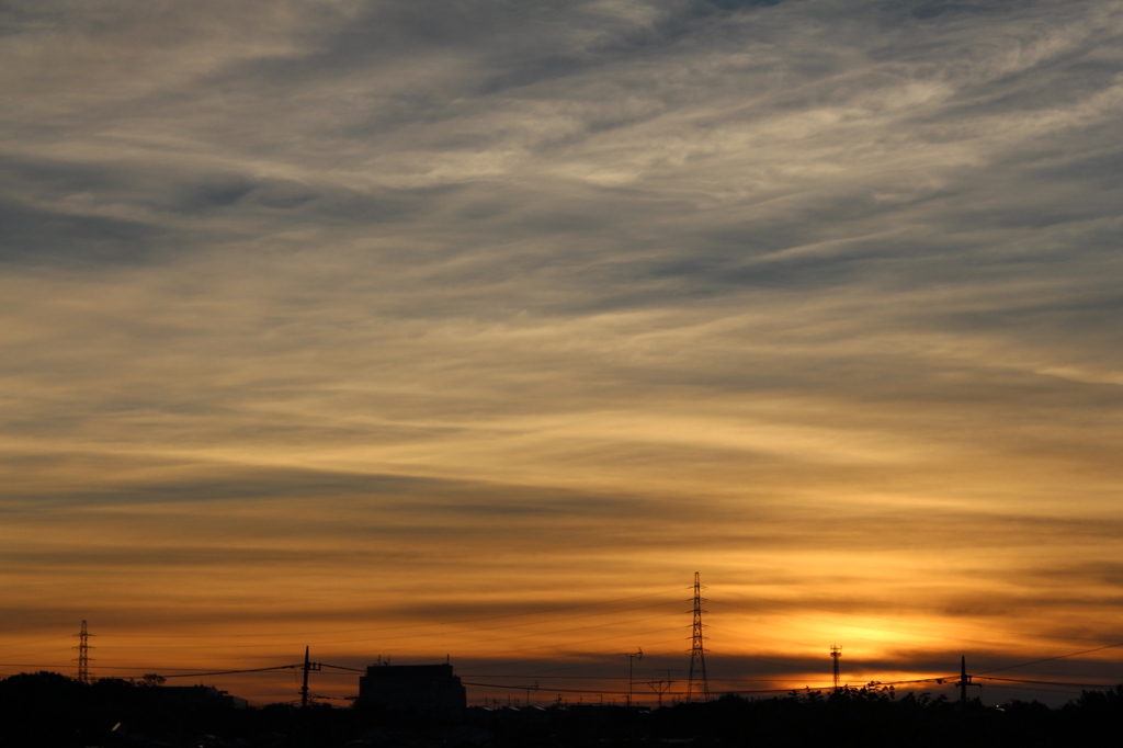 今朝の空