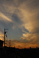 昨日の夕焼け①