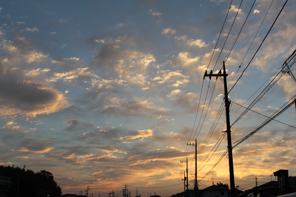 今朝の空