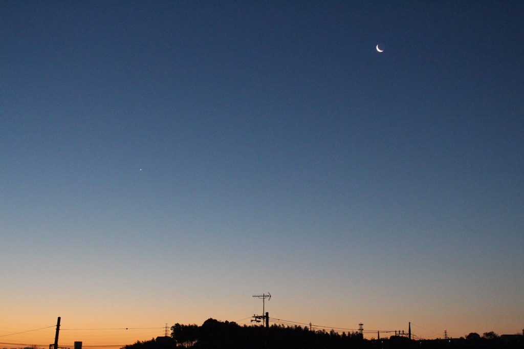 今朝の空