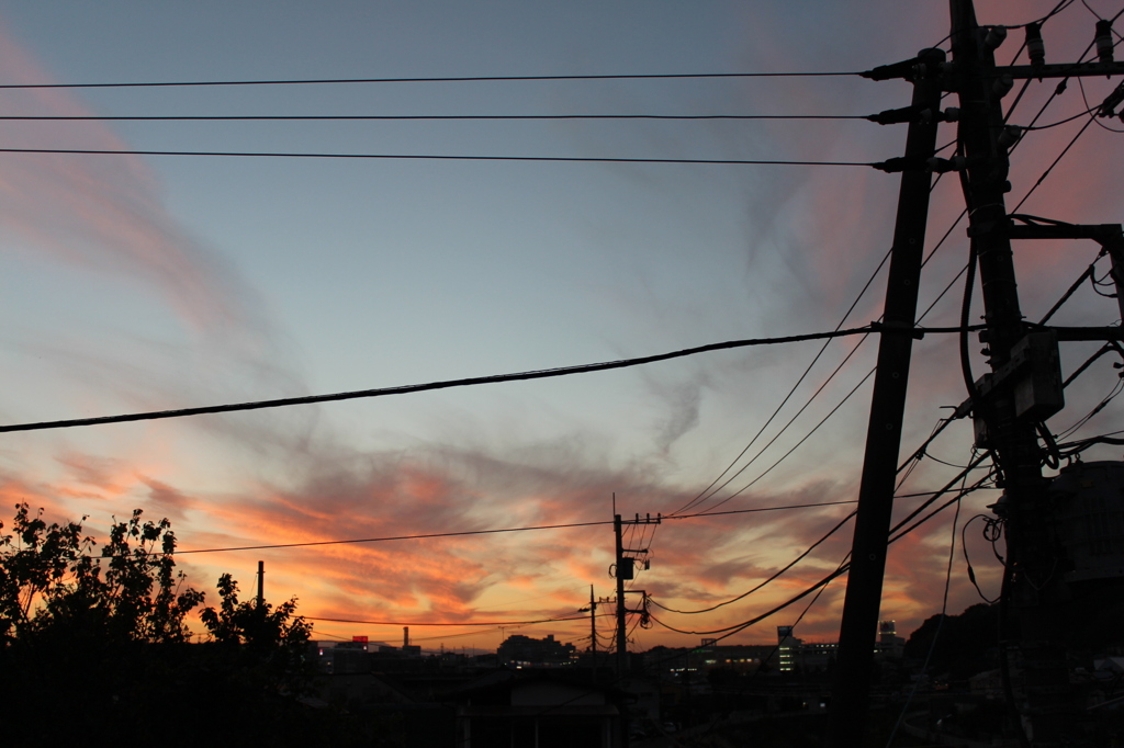 昨日の夕焼け④