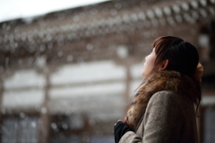 あっ、雪。