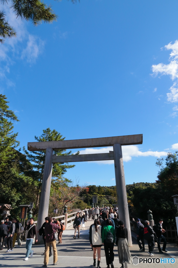 伊勢神宮・内宮　宇治橋の鳥居