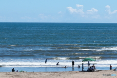 海がある広場