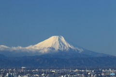 青空と霊峰